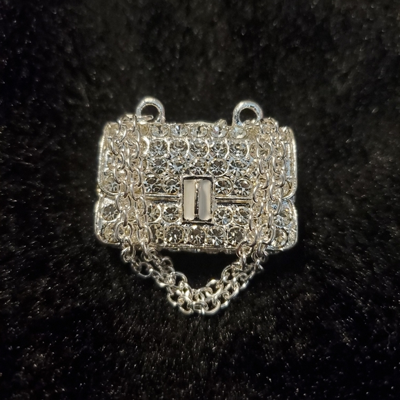 π Luxury Bling Car Scent Airfreshener Clip Holder - Silver Toned NEW - Picture 8 of 11